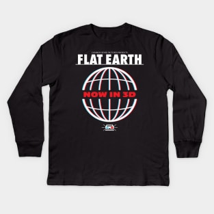 FLAT EARTH 3D Kids Long Sleeve T-Shirt